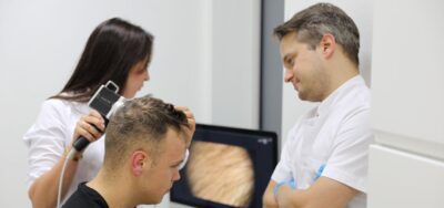 badanie trichoskopem