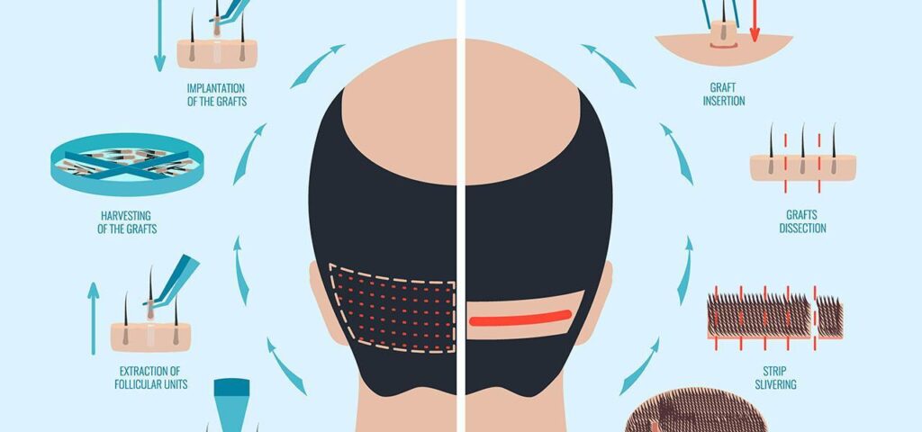 hair transplant strip hair transplant fut differences hair transplant fue