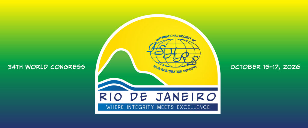 Dr. Piotr Turkowski, MD, PhD, serves as a speaker and moderator at the 34th ISHRS World Congress in Rio de Janeiro
